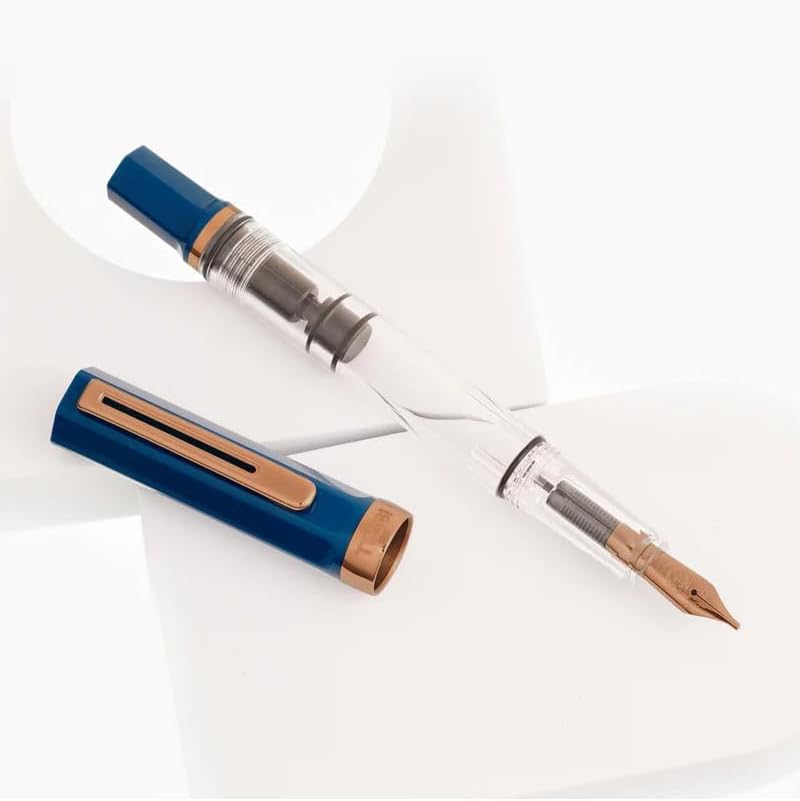 Amazon | TWSBI ツイスビー 万年筆 エコ インディゴブルー with ローズ